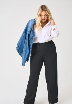 CARSANIA Regular fit Broek met wijde pijpen