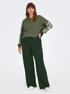 CARSANIA Regular fit Broek met wijde pijpen