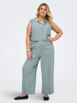 CARSIESTA Cropped fit Linnen Culotte broek