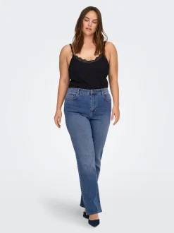 CARSNOW High waist Straight fit Jeans