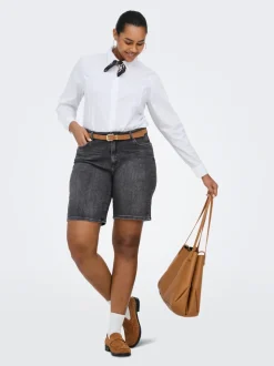 CARSONNY High waist Regular fit Denim shorts