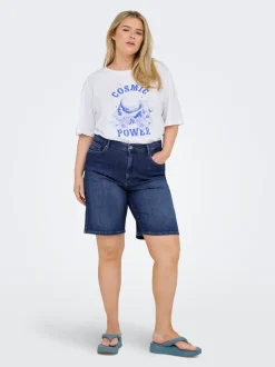 CARSONNY High waist Regular fit Denim shorts
