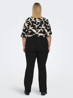 CARTHUNDER Mid waist Flared fit Jeans