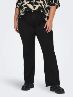 CARTHUNDER Mid waist Flared fit Jeans