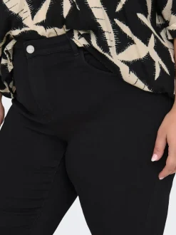 CARTHUNDER Mid waist Flared fit Jeans