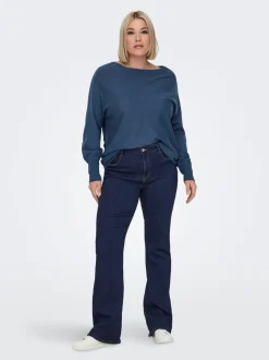 CARTHUNDER Mid waist Flared fit Jeans