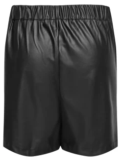 CARTILA Regular fit imitatie leren shorts