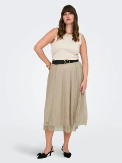 CARTINGA Plissé rok Midi-rok
