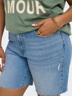 CARTOKYO High waist Regular fit Denim shorts