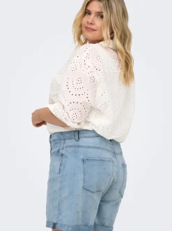 CARVEGA High waist Loose fit Denim shorts