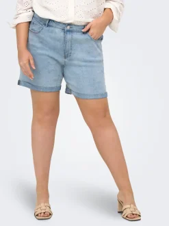 CARVEGA High waist Loose fit Denim shorts
