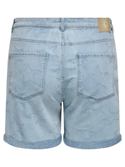 CARVEGA High waist Loose fit Denim shorts