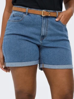 CARVEGA High waist Regular fit Denim shorts