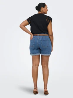 CARVEGA High waist Regular fit Denim shorts
