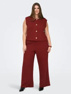CARVICKI Flared fit Broek met wijde pijpen