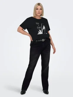 CARWILLY High waist Straight fit Jeans