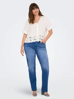 CARWILLY High waist Straight fit Jeans