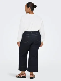 CARWILLY High waist Wide leg fit Cropped Jeans
