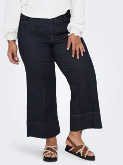 CARWILLY High waist Wide leg fit Cropped Jeans