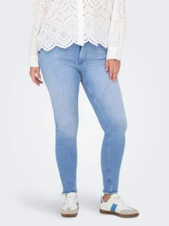 CARWILLY Mid waist Skinny fit Enkel lengte Jeans