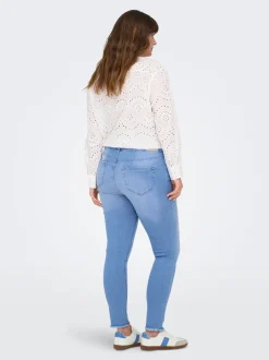 CARWILLY Mid waist Skinny fit Enkel lengte Jeans