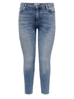 CARWILLY Mid waist Skinny fit Enkel lengte Jeans