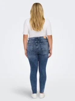 CARWILLY Mid waist Skinny fit Enkel lengte Jeans