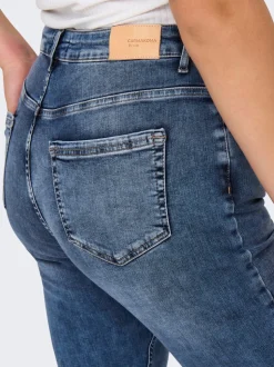 CARWILLY Mid waist Skinny fit Enkel lengte Jeans
