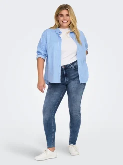 CARWILLY Mid waist Skinny fit Enkel lengte Jeans