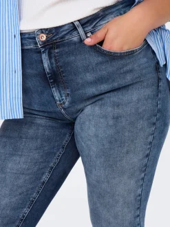 CARWILLY Mid waist Skinny fit Enkel lengte Jeans