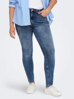 CARWILLY Mid waist Skinny fit Enkel lengte Jeans
