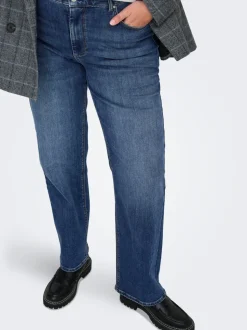 CARWILLY Mid waist Straight fit Jeans