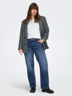 CARWILLY Mid waist Straight fit Jeans
