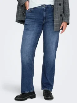 CARWILLY Mid waist Straight fit Jeans