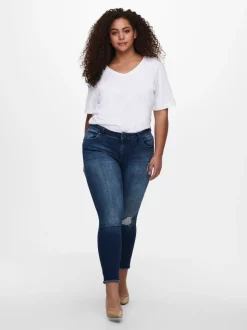 CARWILLY Regular waist Skinny fit Enkel lengte Jeans