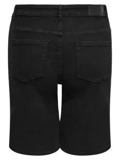CARWILLY High waist Wide leg fit Denim shorts