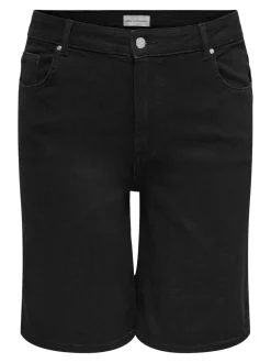CARWILLY High waist Wide leg fit Denim shorts
