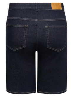 CARWILLY High waist Wide leg fit Denim shorts