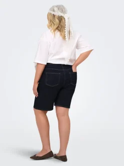 CARWILLY High waist Wide leg fit Denim shorts
