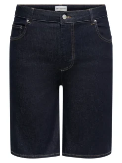 CARWILLY High waist Wide leg fit Denim shorts