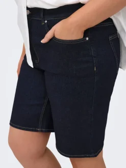 CARWILLY High waist Wide leg fit Denim shorts