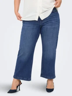 CARWILLY High waist Wide leg fit Cropped Jeans