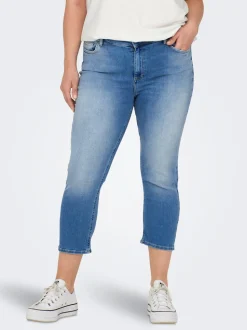 CARWILLY Mid waist capri Skinny fit Jeans