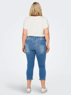CARWILLY Mid waist capri Skinny fit Jeans