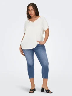 CARWILLY Mid waist capri Skinny fit Jeans
