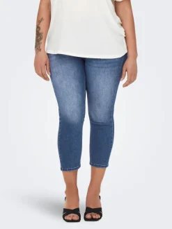 CARWILLY Mid waist capri Skinny fit Jeans