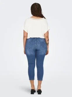 CARWILLY Mid waist capri Skinny fit Jeans