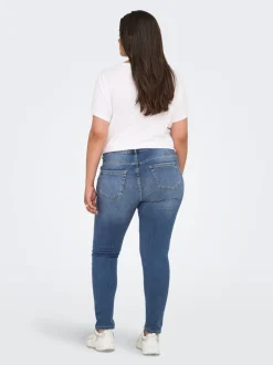 CARWILLY Mid waist Skinny fit Enkel lengte Jeans