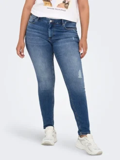 CARWILLY Mid waist Skinny fit Enkel lengte Jeans