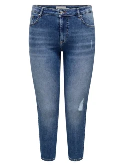 CARWILLY Mid waist Skinny fit Enkel lengte Jeans